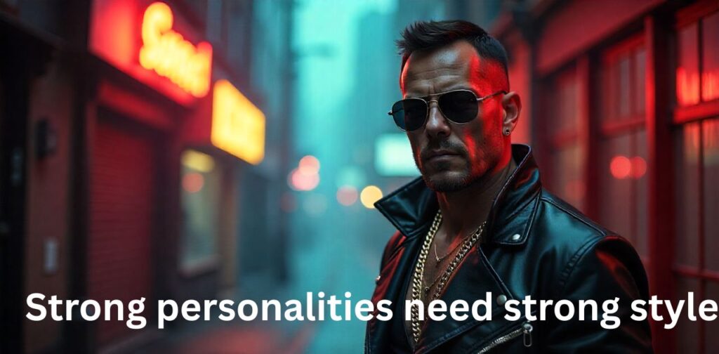 Gangster captions for Instagram: strong personality posing confidently on urban street.