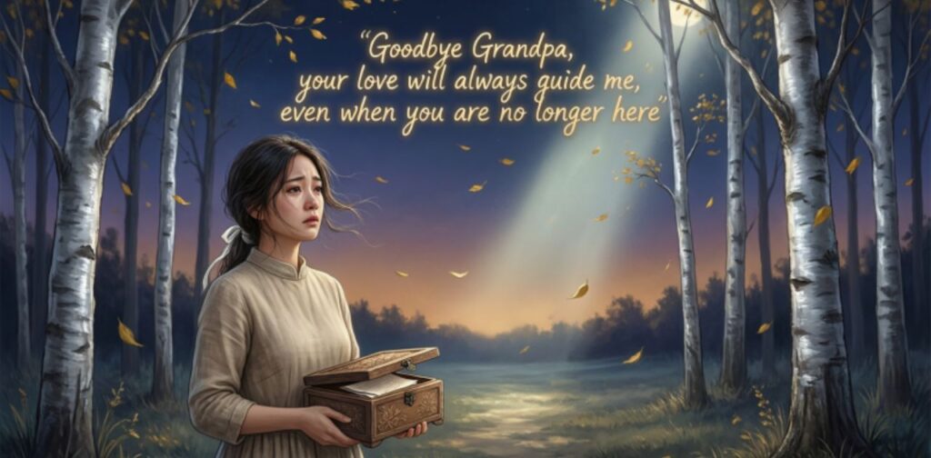Goodbye grandpa quote from granddaughter full of love and memories