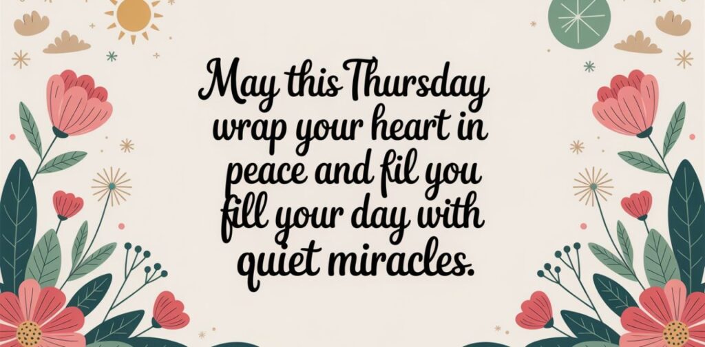 Thursday morning blessings and prayers to inspire positivity, gratitude, and a peaceful day ahead.