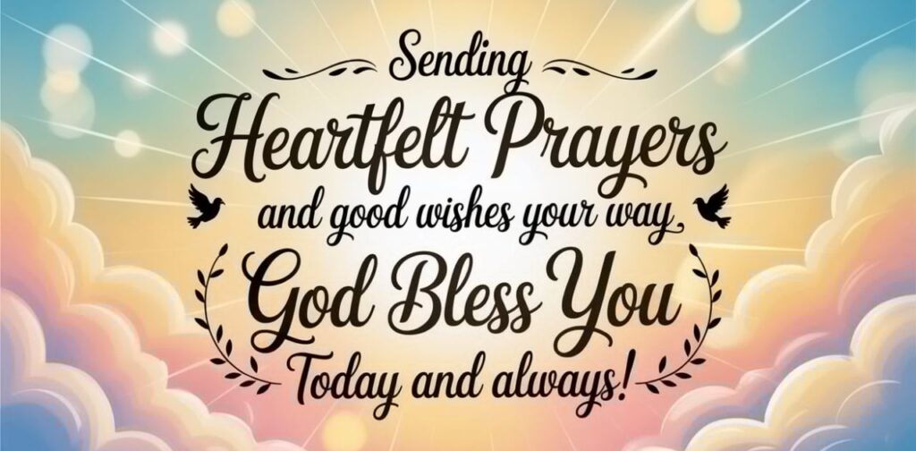 Heartfelt God Bless You card with warm design, perfect for every occasion – May God Bless You Messages.