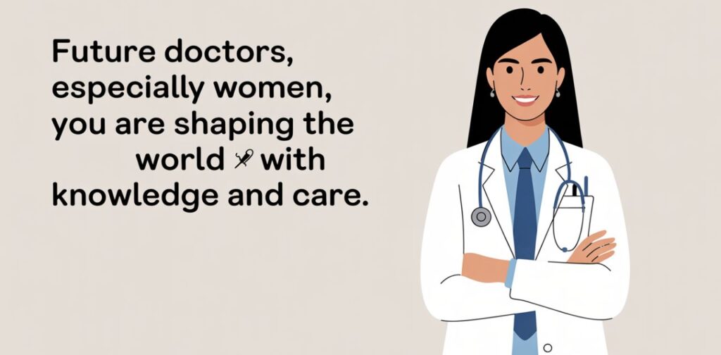 Inspiring future doctor quotes for female medical students with Proud To Be A Doctor Quotes