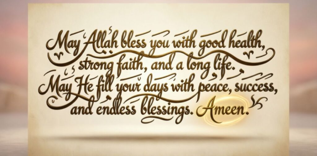 Islamic birthday duas with heartfelt prayers for blessings, health, and success