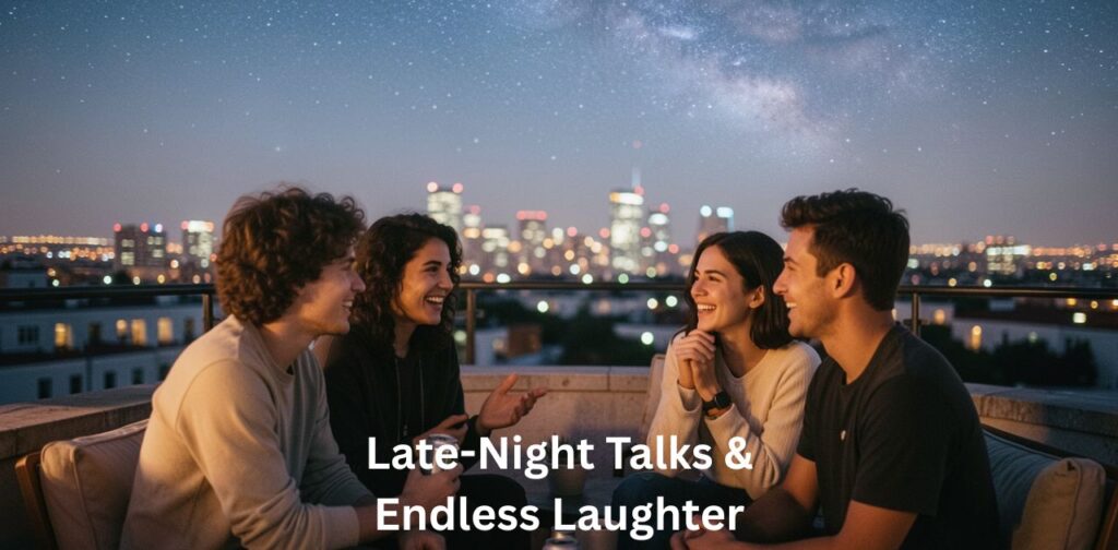 Late night talks and endless laughter captions for Instagram posts