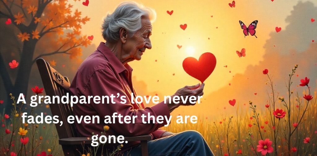 Losing a grandparent quotes showing love, remembrance, and heartfelt emotions
