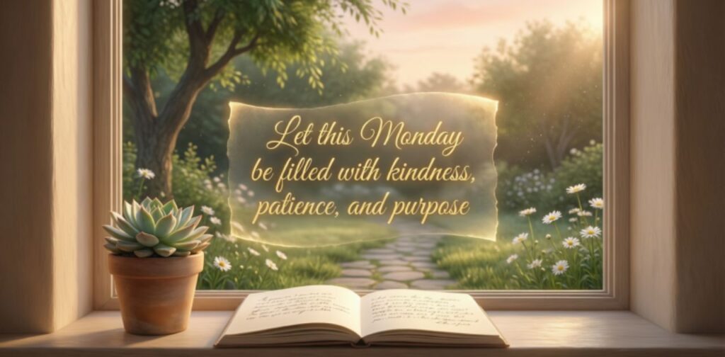 Monday morning blessings to start your day with positive energy, faith, gratitude, and peaceful good morning wishes for a successful week