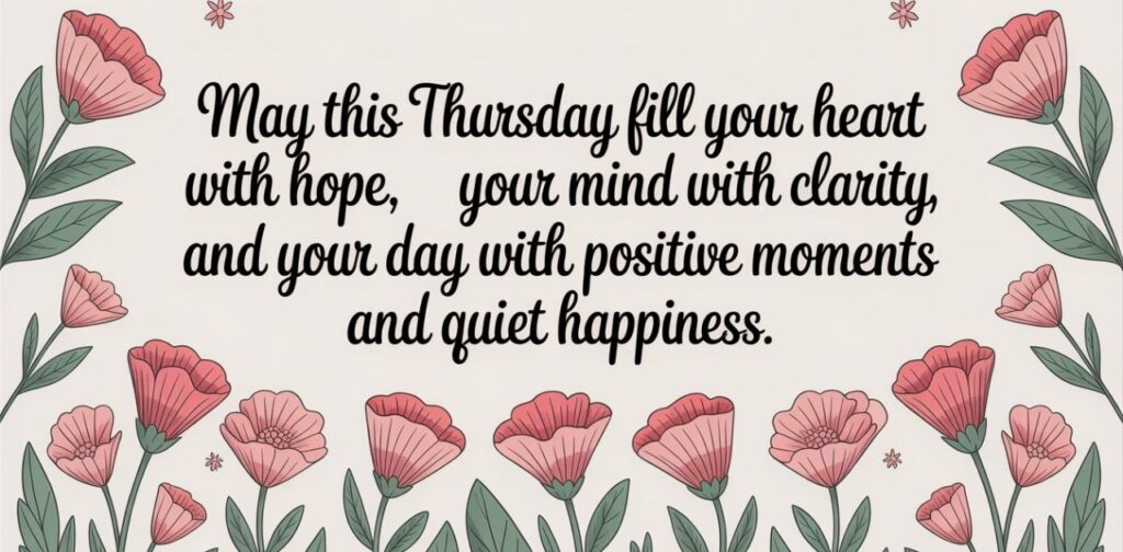 Positive Good Morning Thursday Quote: inspiring Thursday morning blessings to start the day with joy, positivity, and motivation.