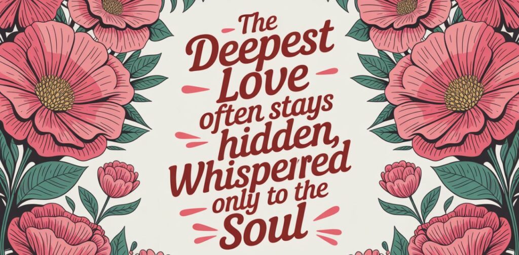 Unspoken Feelings Quotes: Heartfelt reflections on hidden love and emotions that remain unspoken.