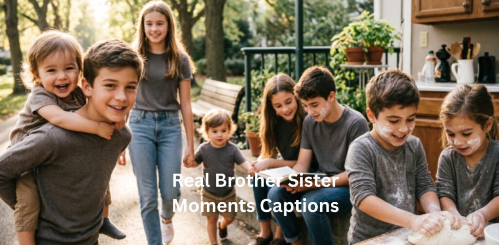 Real Brother Sister Moments Captions for Instagram featuring authentic, relatable, and emotional sibling quotes that capture everyday experiences, love, fights, care, and the genuine bond between brothers and sisters.