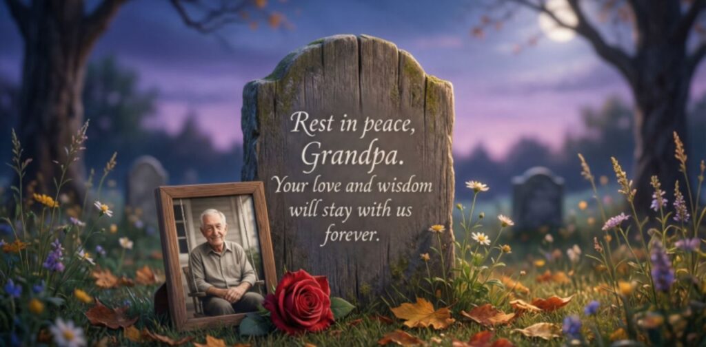 Rest in peace grandpa, forever loved and remembered

