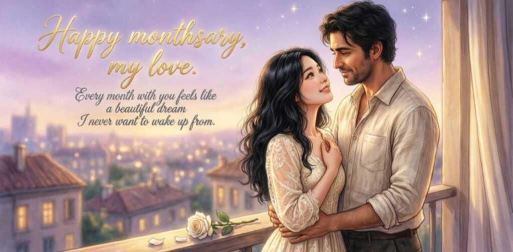 Romantic monthsary messages for her to express love and affection.