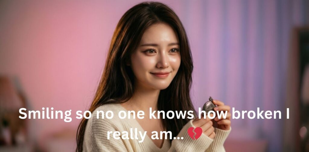 A collection of sad Instagram captions for girls, expressing emotions like heartbreak, loneliness, and introspection with a feminine perspective.