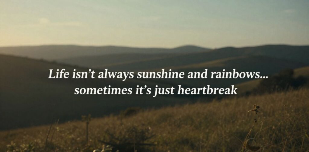 A collection of sad life captions for Instagram, reflecting struggles, heartbreak, and the ups and downs of life, perfect for sharing honest and emotional moments.