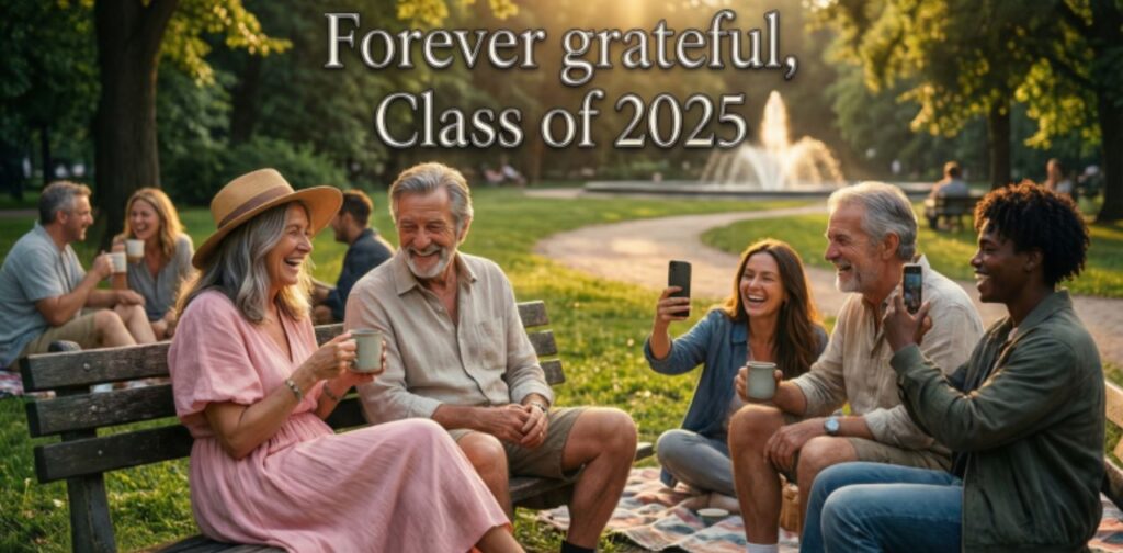 Senior Sunday captions 2025 celebrating graduation, final year memories, and student life moments