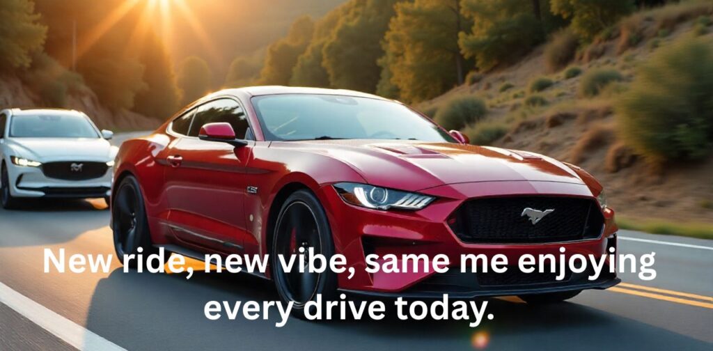 Stylish image of a new car, perfect for sharing on Instagram with short, catchy captions.