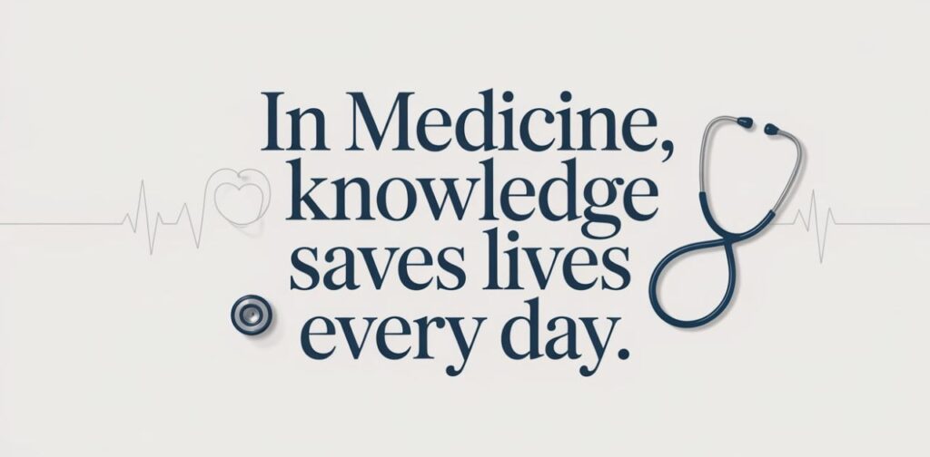 Short quotes on medical profession inspiring healthcare workers and including Proud To Be A Doctor Quotes