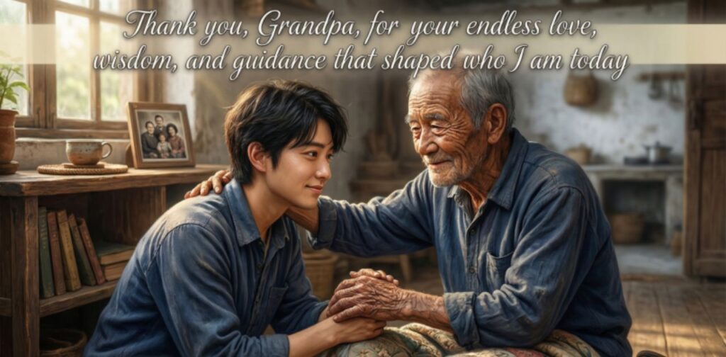 Thank you messages for your grandfather expressing love, gratitude, and appreciation