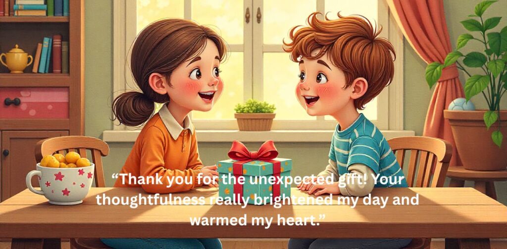 Heartfelt thank you messages for unexpected gifts