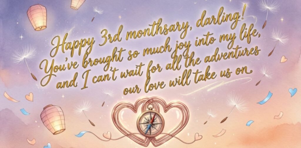 Third monthsary messages for girlfriend to celebrate love and togetherness.