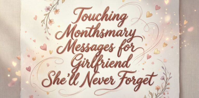 Touching monthsary messages for girlfriend to express deep love and emotions.