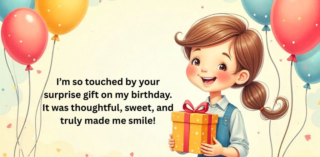 Unexpected birthday surprise message for friends or loved ones