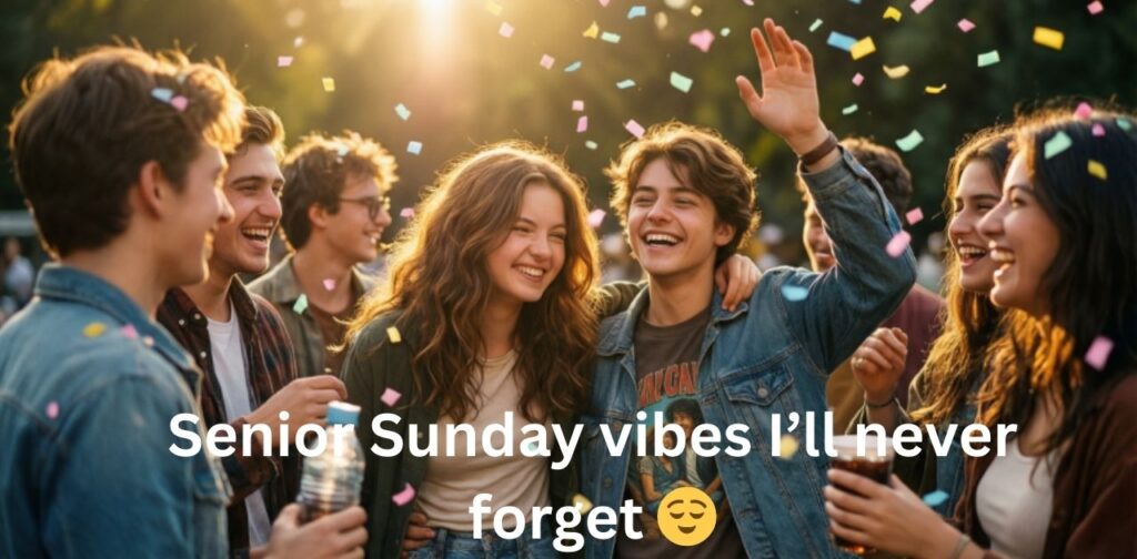 Unforgettable Senior Sunday captions for Instagram celebrating graduation, final year memories, and lasting student life moments
