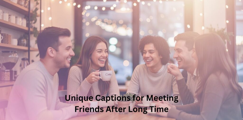 Unique captions for meeting friends after long time Instagram post