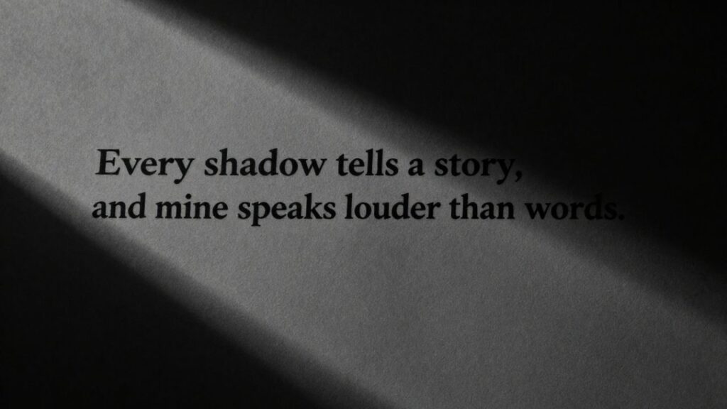 Dramatic moody scene with high-contrast lighting, deep shadows, and a mysterious subject, evoking intense emotions – perfect for Dark Captions for Dramatic Aesthetic Photos.