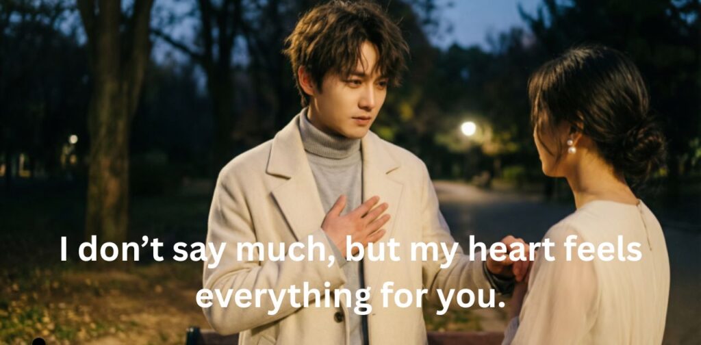 Deep emotional love captions for boys expressing true feelings, heartbreak, loyalty, and intense romantic emotions