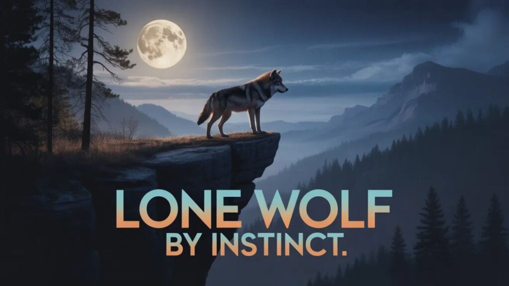 Silhouette of a lone man standing in a foggy neon-lit street at night, surrounded by purple and teal lights with a mysterious cyberpunk atmosphere and moody lighting.