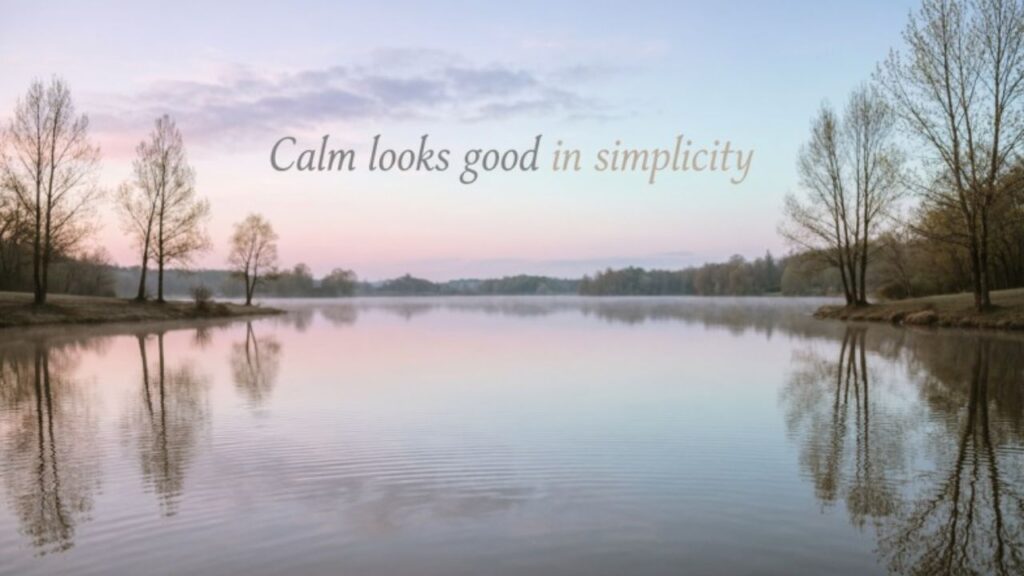 A minimalist white workspace with soft natural light and a small plant, reflecting Peace Captions for Minimalist Aesthetic Pages.