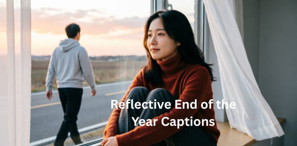 Reflective End of the Year Captions’, suggesting a curated set of thoughtful and introspective captions for year-end social media posts