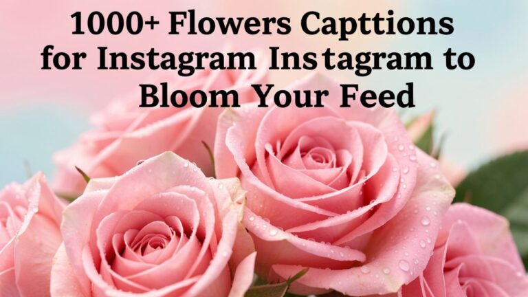 A vibrant collection of over 1000 flower captions for Instagram, featuring colorful blooms, floral aesthetics, and creative ideas to make your feed stand out.