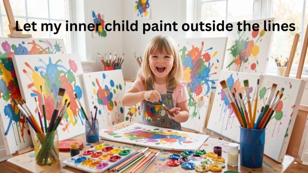 Creative Play: Inner Child Captions for Artists for Instagram featuring playful, imaginative, and artistic quotes that inspire creativity, self-expression, and the joy of making art.