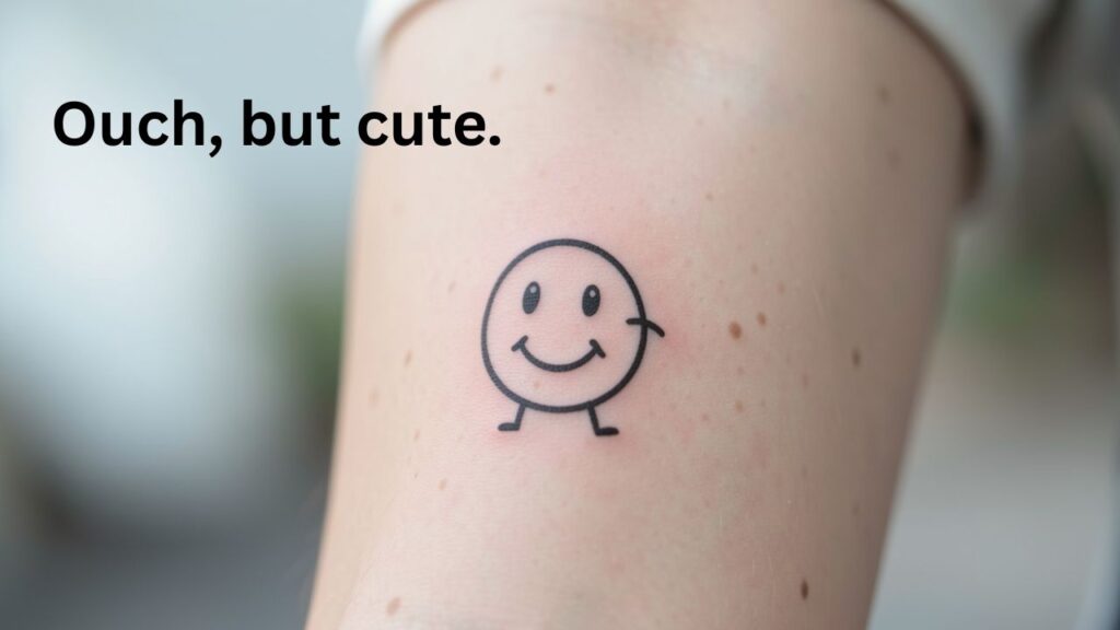 Funny tattoo design with playful quote for Instagram caption