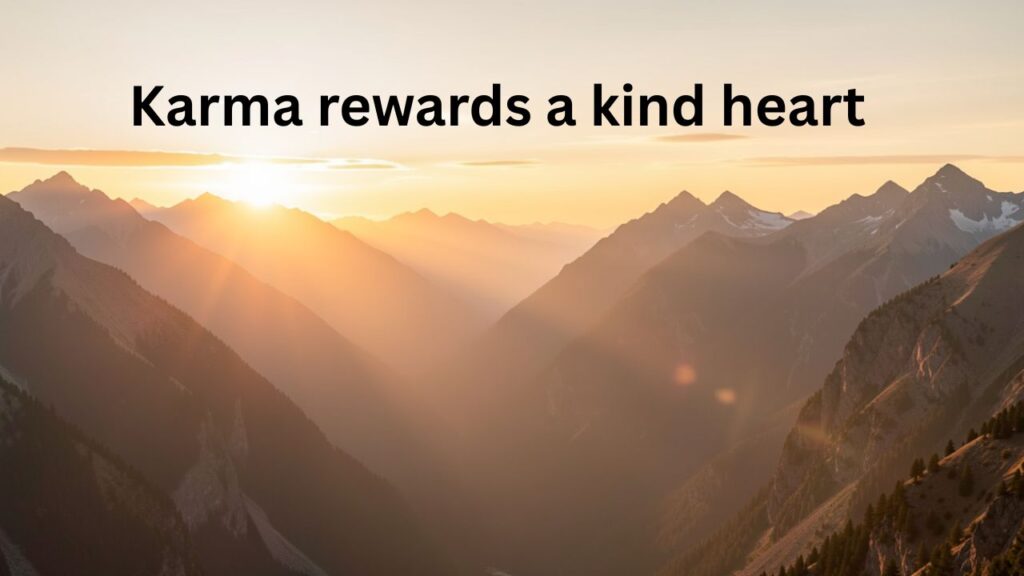 Inspirational quotes about karma with positive messages about kindness, good actions, and the power of positive energy.