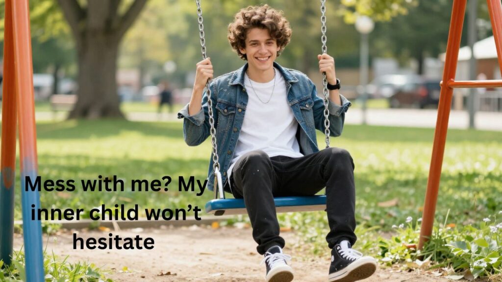 Savage Inner Child Captions for Instagram featuring bold, sassy, and playful quotes that showcase a confident, fearless, and mischievous youthful spirit.