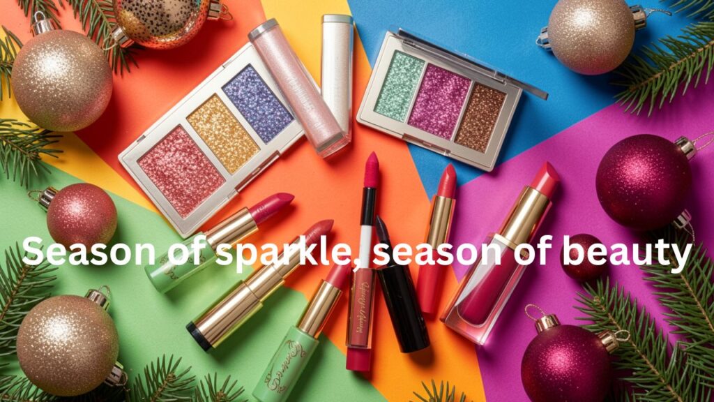 Seasonal and festive makeup artist captions for Instagram highlighting holiday glam, celebration looks, and creative beauty.