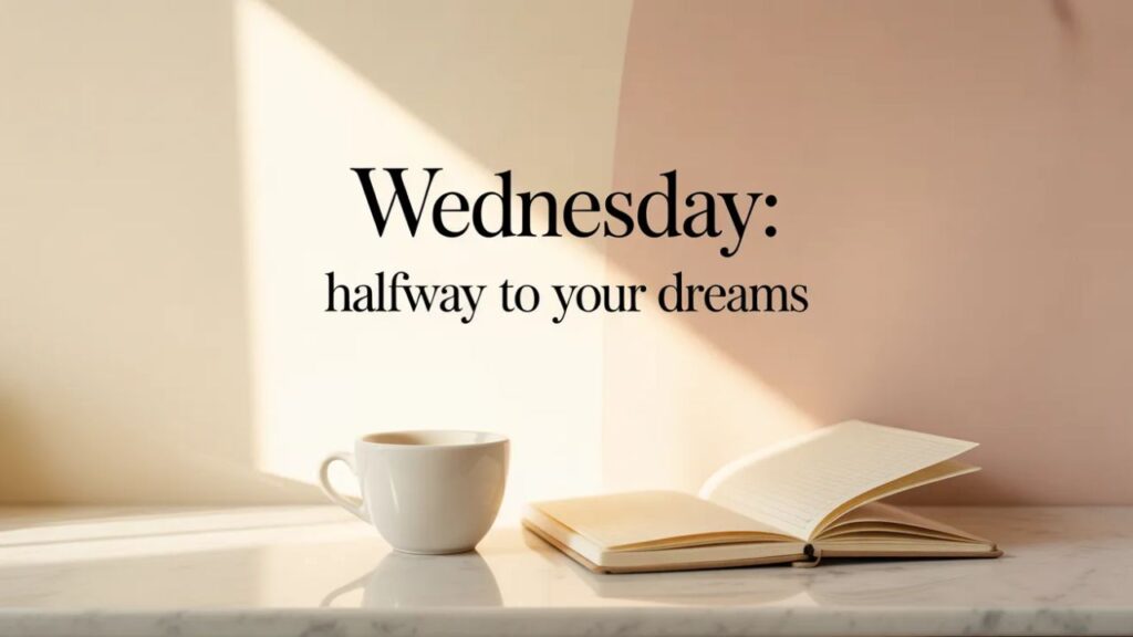 Wednesday quotes for Instagram featuring midweek inspiration, positive thoughts, motivational words, and uplifting vibes to stay focused and energized.