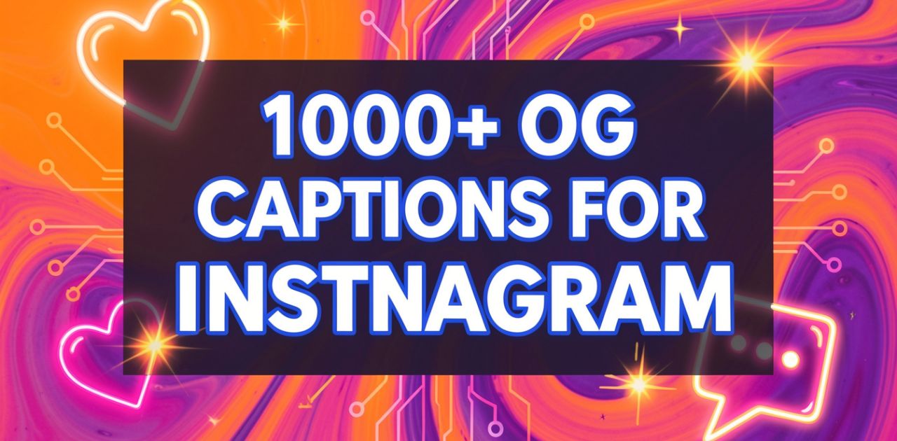 ollection of over 1000 OG Instagram captions designed to stand out, express attitude, and create a bold, unique social media presence.