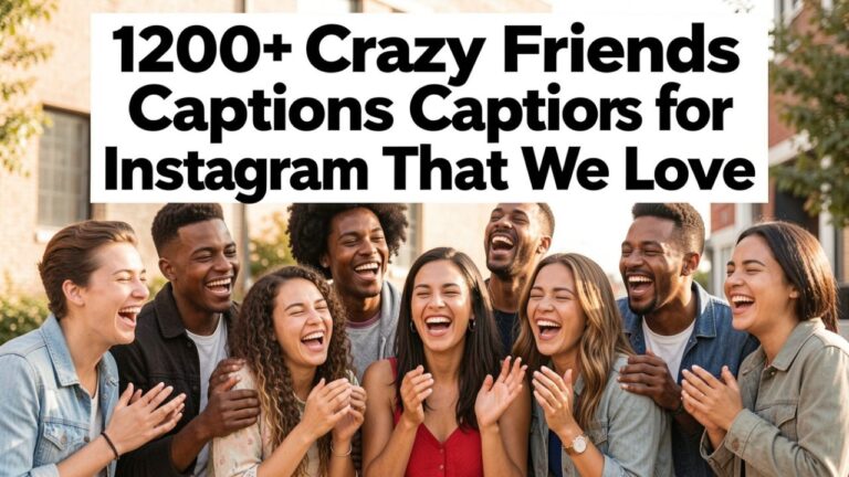 1200+ crazy friends captions for Instagram featuring funny friendship quotes and wild moments
