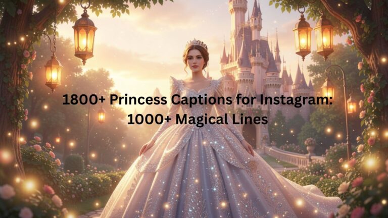 Princess captions for Instagram collection with 1800+ magical and royal caption ideas