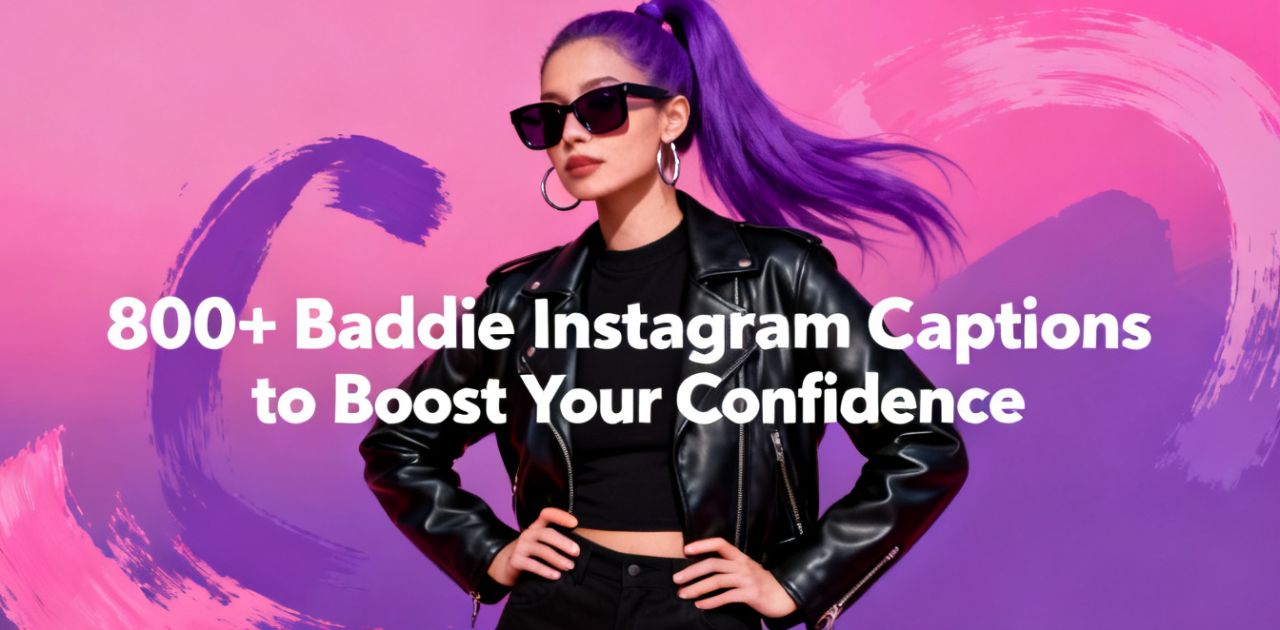 800+ Baddie Instagram Captions to Boost Your Confidence – bold, confident girl posing stylishly with fierce attitude and trendy aesthetic vibe