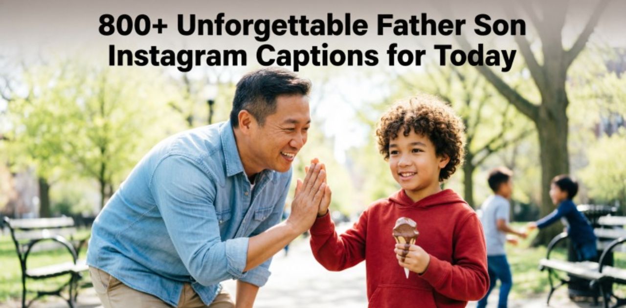 Unforgettable Father Son Instagram Captions collection showcasing emotional, funny, and bonding moments between dads and sons for social media posts