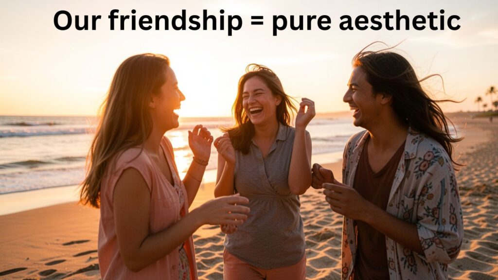 Aesthetic crazy friends captions for Instagram with stylish, fun, and colorful friendship moments