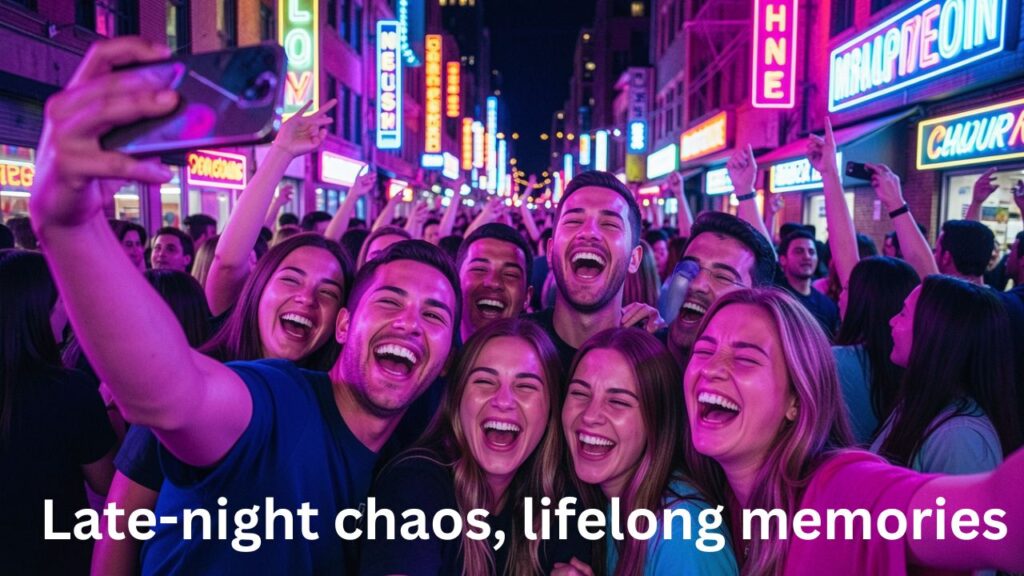 Crazy friends captions for late-night memories on Instagram with fun, laughter, and wild friendship moments
