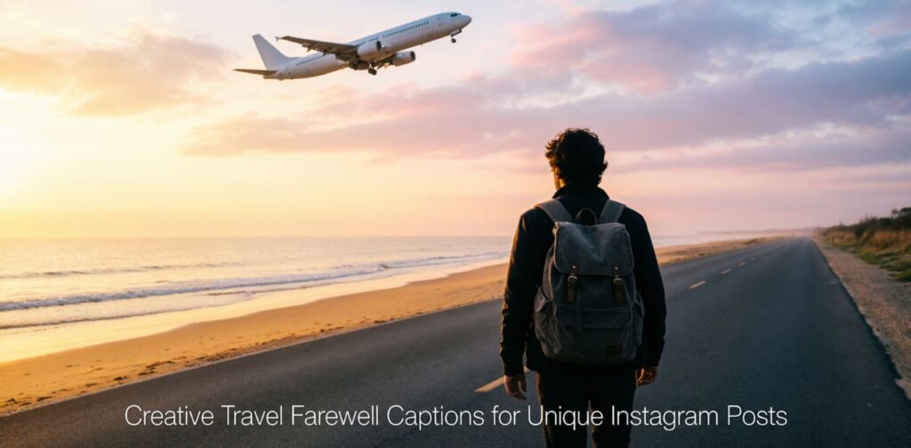 Creative travel farewell captions for unique Instagram posts featuring Vacation Ending Instagram Captions