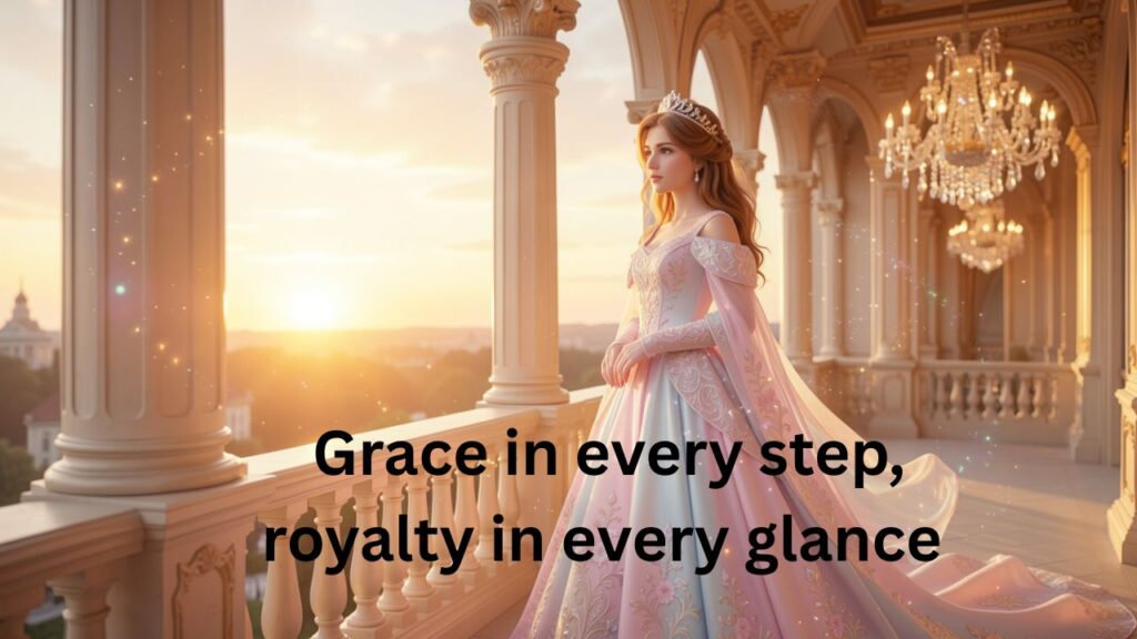 Elegant princess captions for Instagram with classy and royal vibes