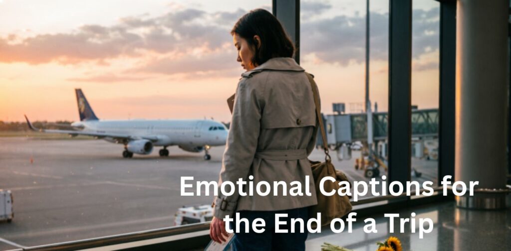 Emotional captions for the end of a trip with vacation ending Instagram captions ideas