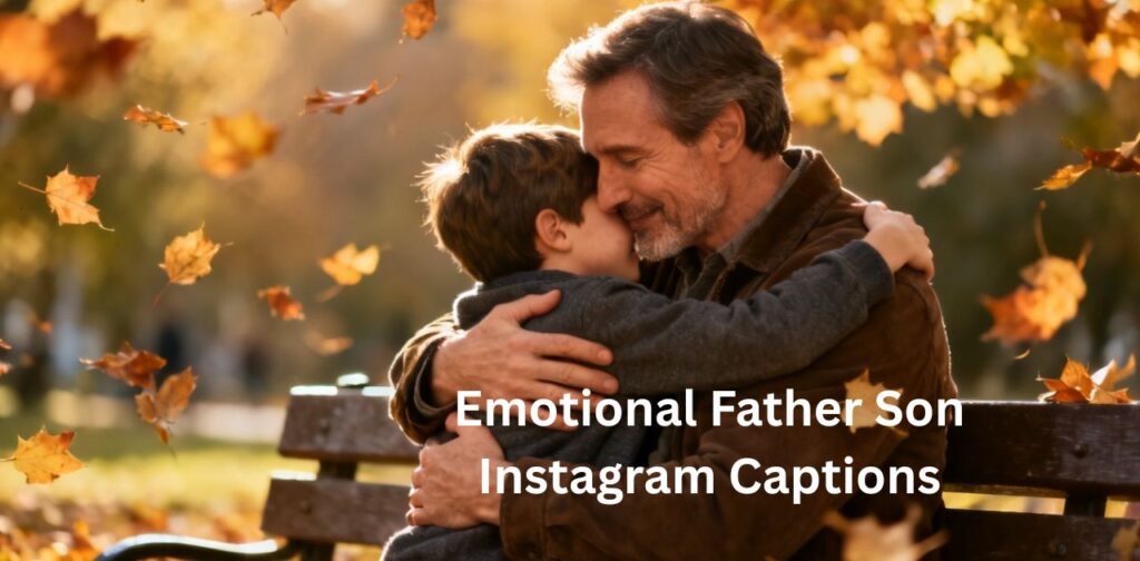 Emotional Father Son Instagram Captions highlighting deep, heartfelt, and touching dad and son bonding moments perfect for meaningful Instagram posts