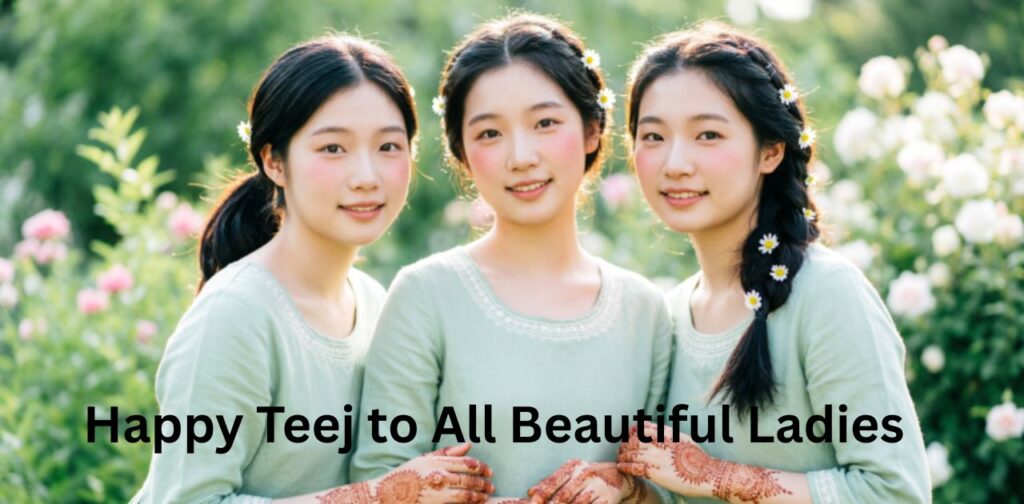 Happy Teej to all beautiful ladies celebrating with joy and tradition